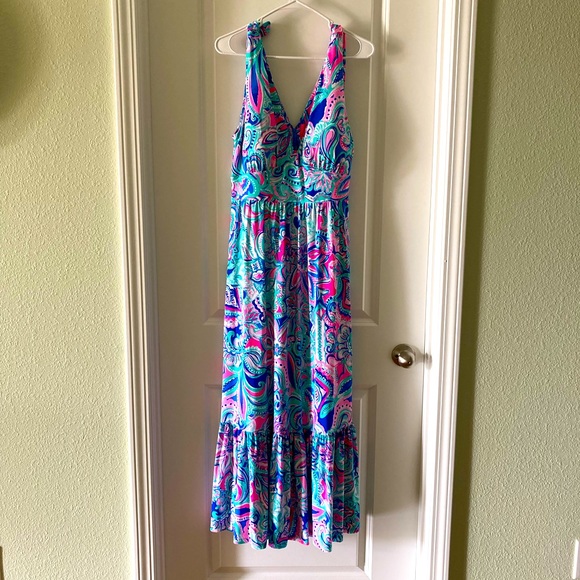Lilly Pulitzer Maxine Midi Dress - Living the Dream - size 10 - Picture 1 of 6